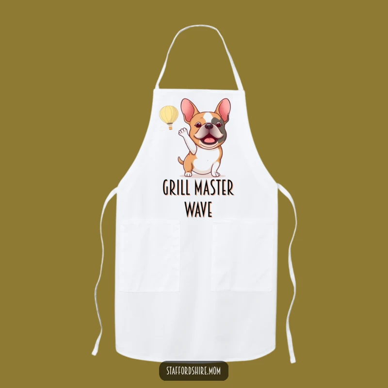 Funny Staffy Hot Air Balloon Apron - Adventure Kitchen Dog Gift