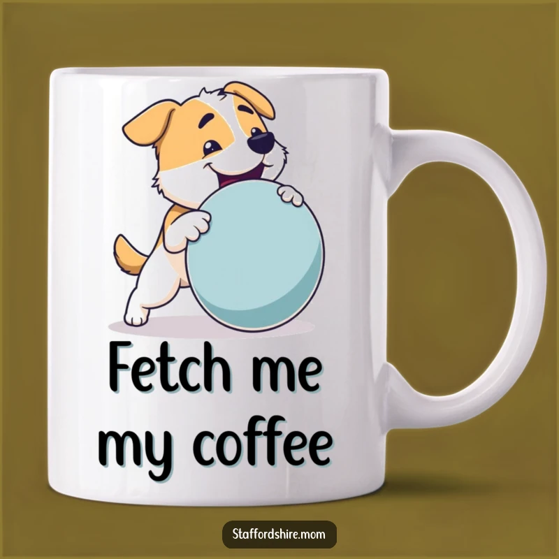 Funny Dog Mug: Sturdy Pup Fetching Toy, a Joyful Gift