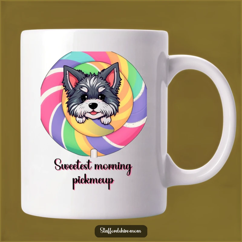 Funny Peek-a-Boo Staffordshire Mug - Lollipop Surprise, Sweet Treat Gift!