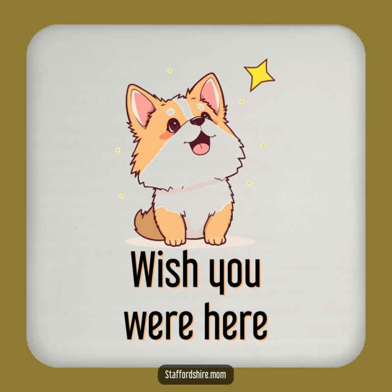 Funny Staffordshire Shooting Star Coaster Set - Protect Surfaces Gift