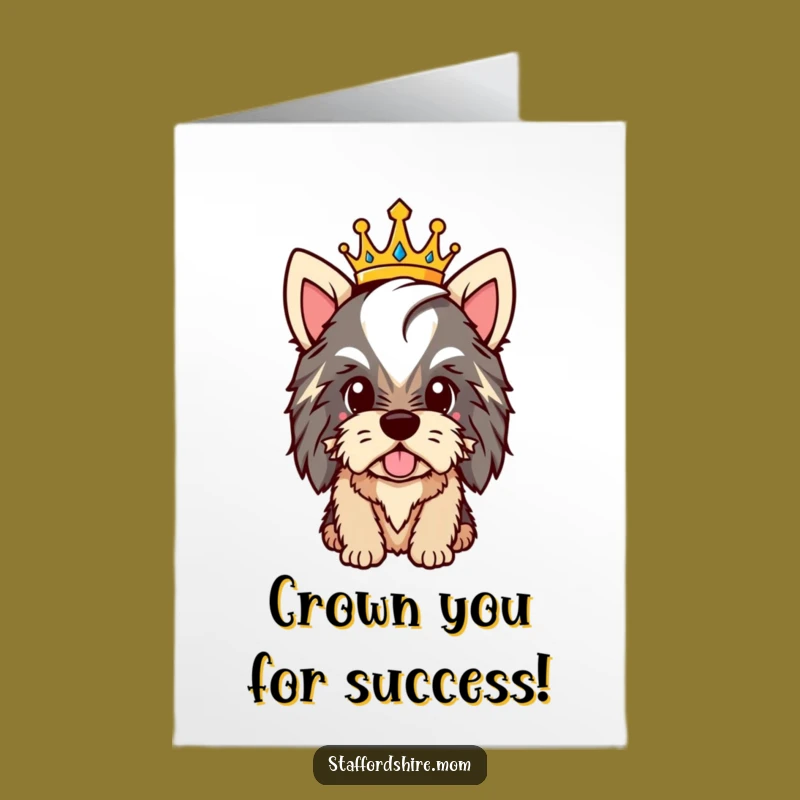 Congrats Free Printable Card: Crowned Staffordshire Victory, Funny Downloadable Celebration!