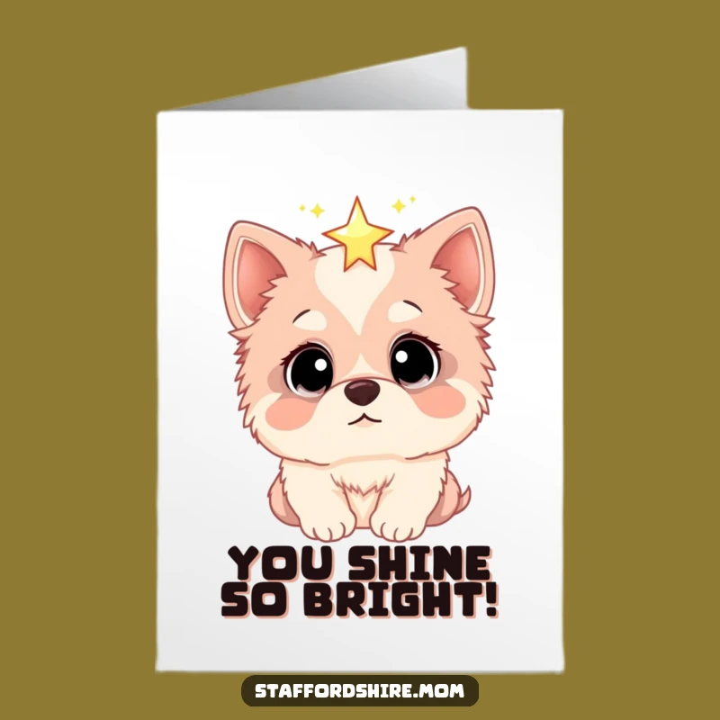 Free Printable Congrats Card: Starry Staffordshire, Funny Achievement Gift