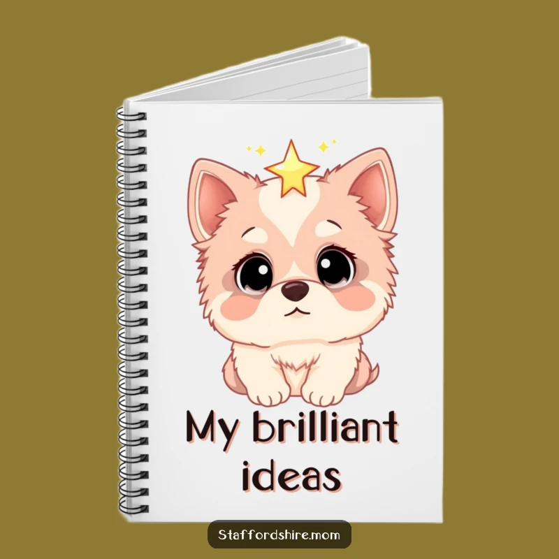 Funny Staffordshire Notebook: Wide Eyes Star Gazer, Dream Journal Gift