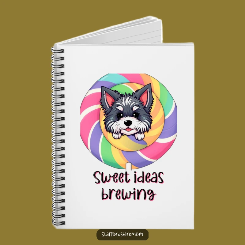 Funny Staffordshire Notebook - Peeking Lollipop Surprise, Sweet Notes!