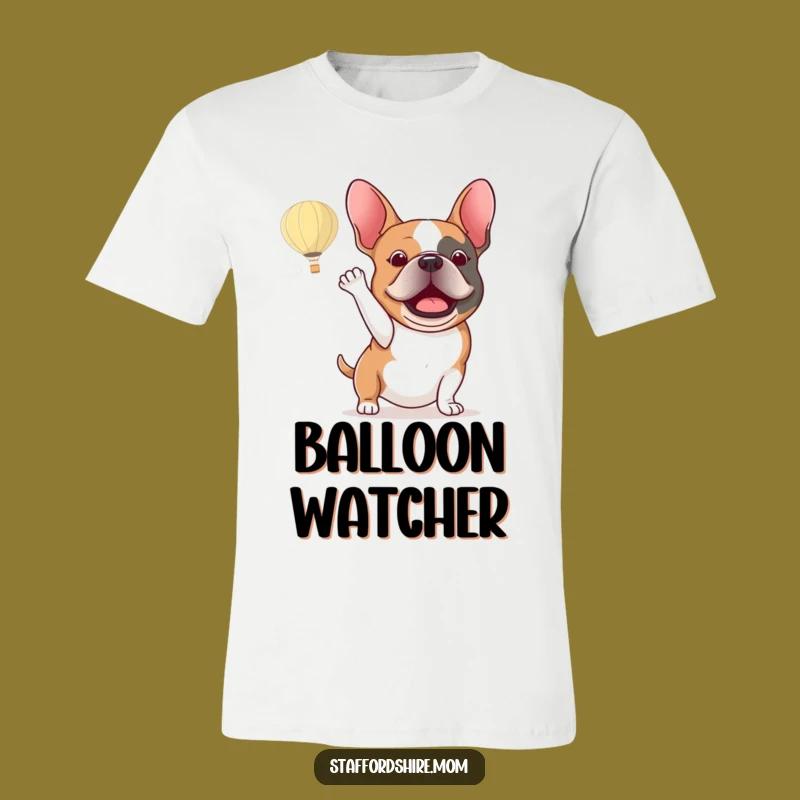 Funny Staffy Hot Air Balloon T-Shirt - Adventure Dog Apparel