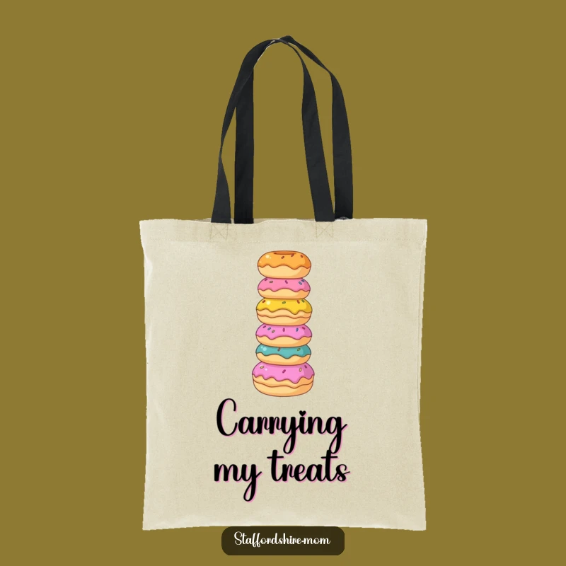 Funny Staffordshire Donut Tote Bag: Sweet Balances On The Go